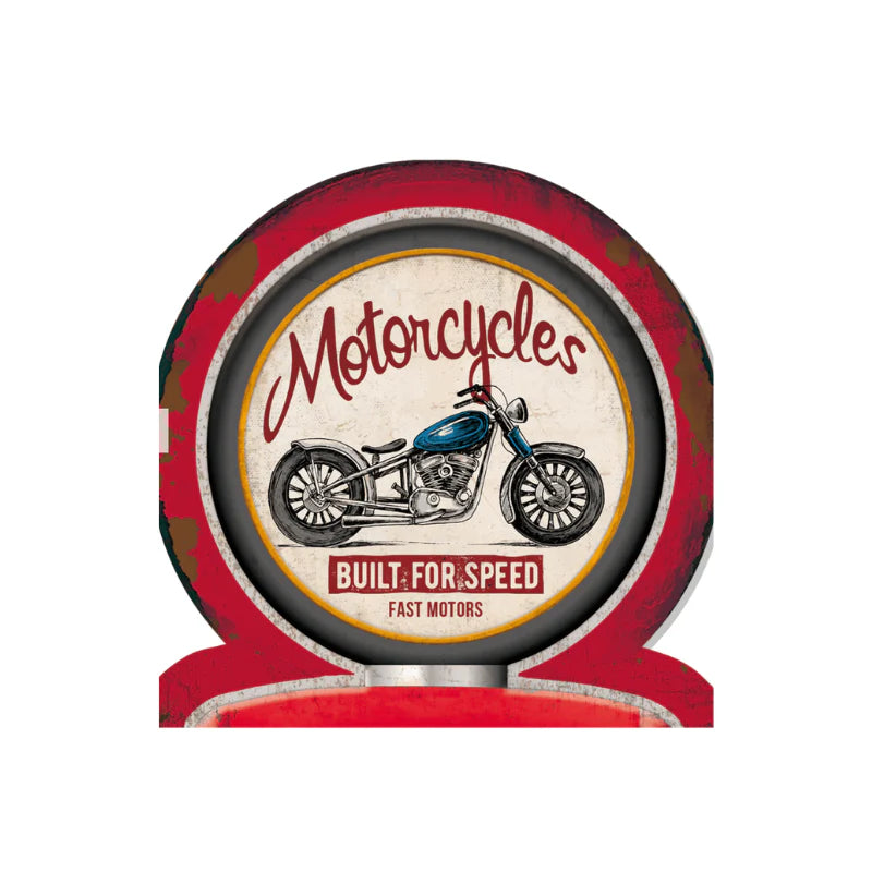 Motorcycle – Gas Pump Thermometer Decor