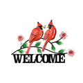 Male Cardinals - Welcome Sign
