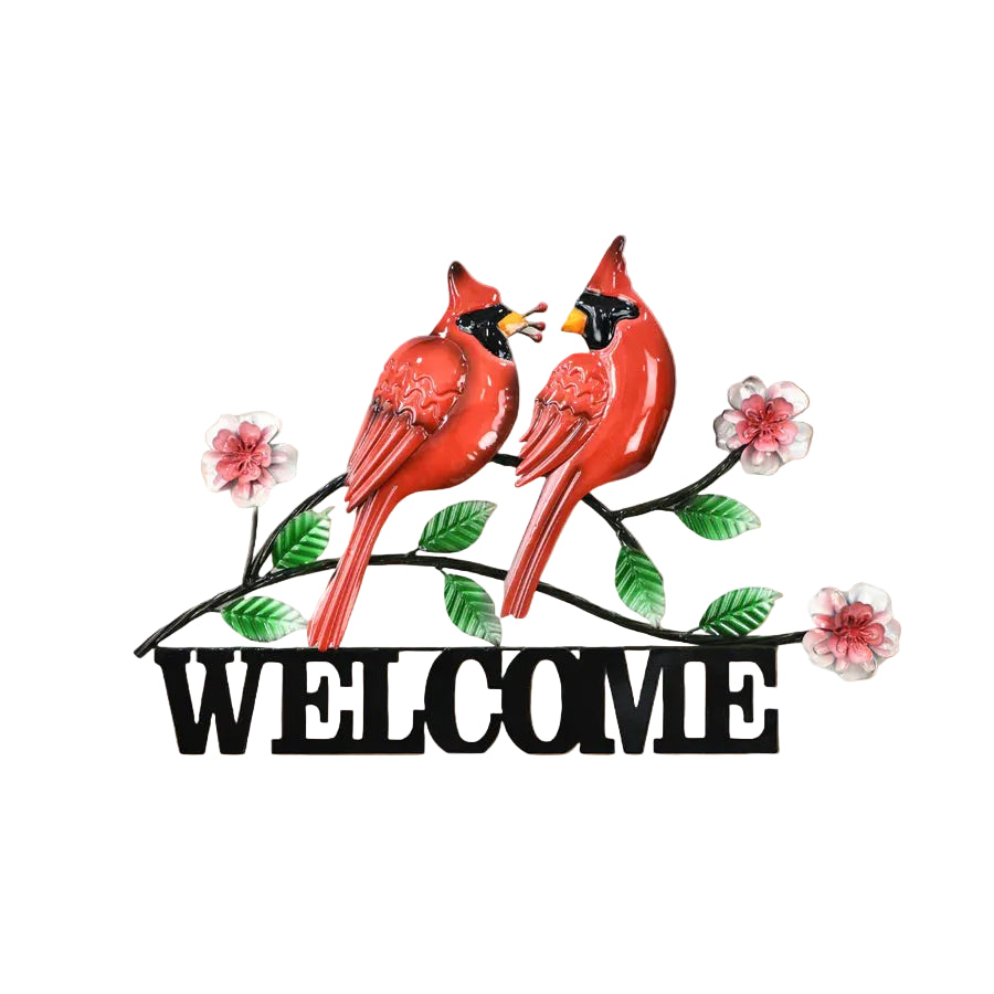 Male Cardinals - Welcome Sign