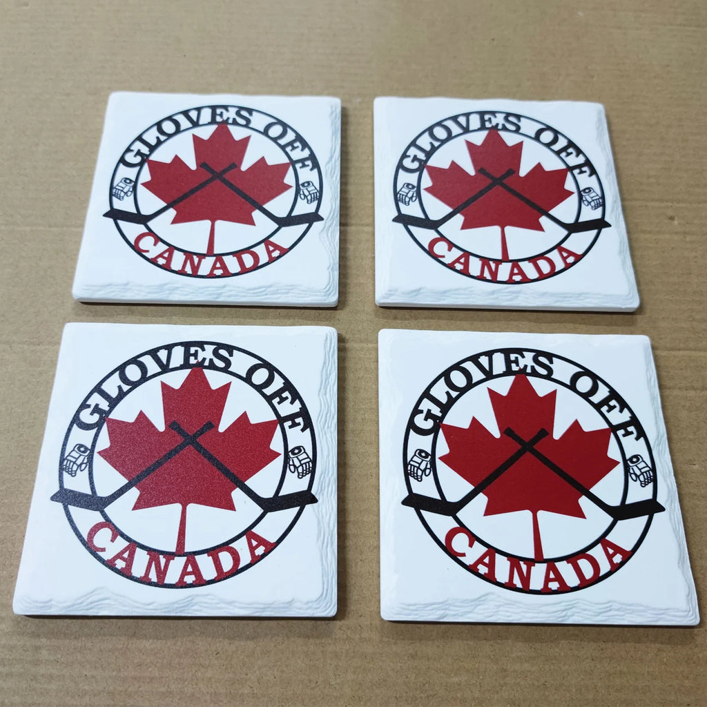 Gloves Off Canada Coaster Set