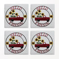 Hello Friends Red Truck Coaster Set