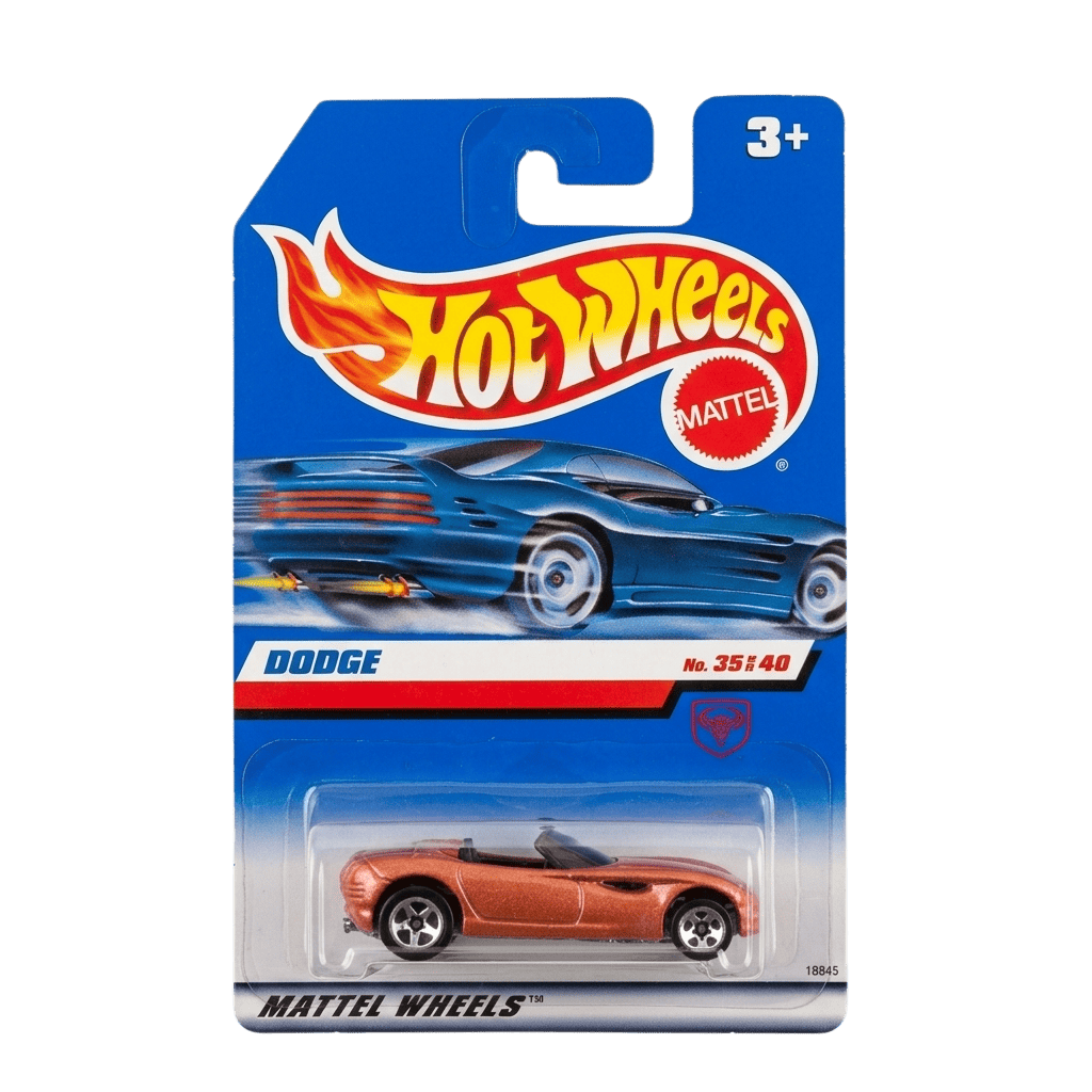 Hot Wheels 1998 Dodge Convertible in Packaging