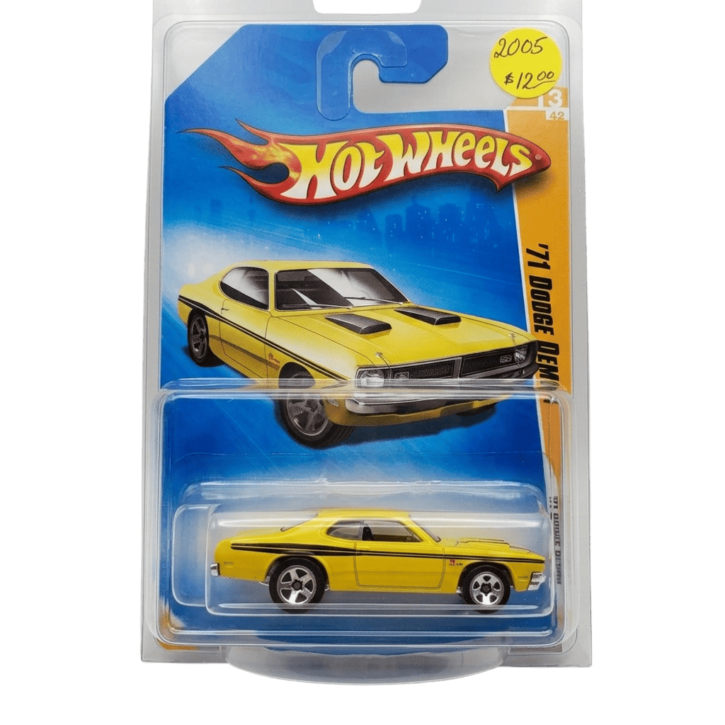 Hot Wheels 2005 71 Dodge Demon in packaging.