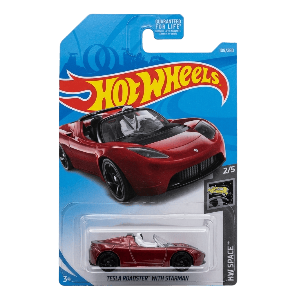Hot Wheels - 2018 Tesla Roadster With Starman in Packaging