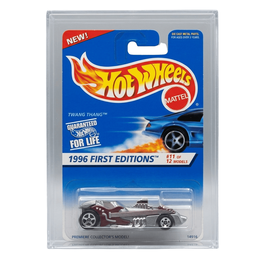 Hot Wheels 1st Edition- Burgundy 1996 Twang Thang in Packaging