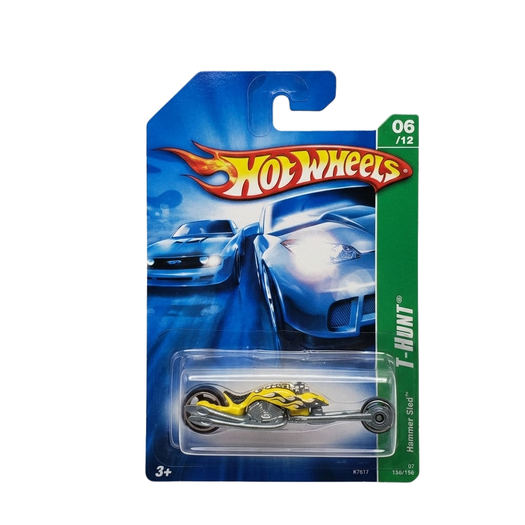 Hot Wheels - Yellow 2007 Hammer Sled in Packaging