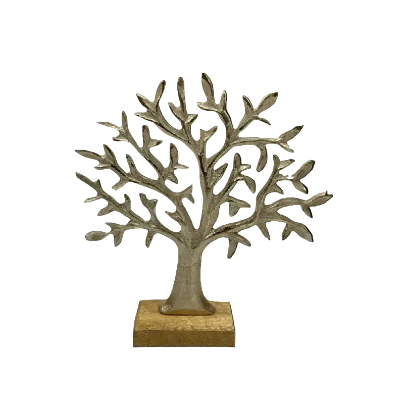 Decorative tree sculpture on a white background