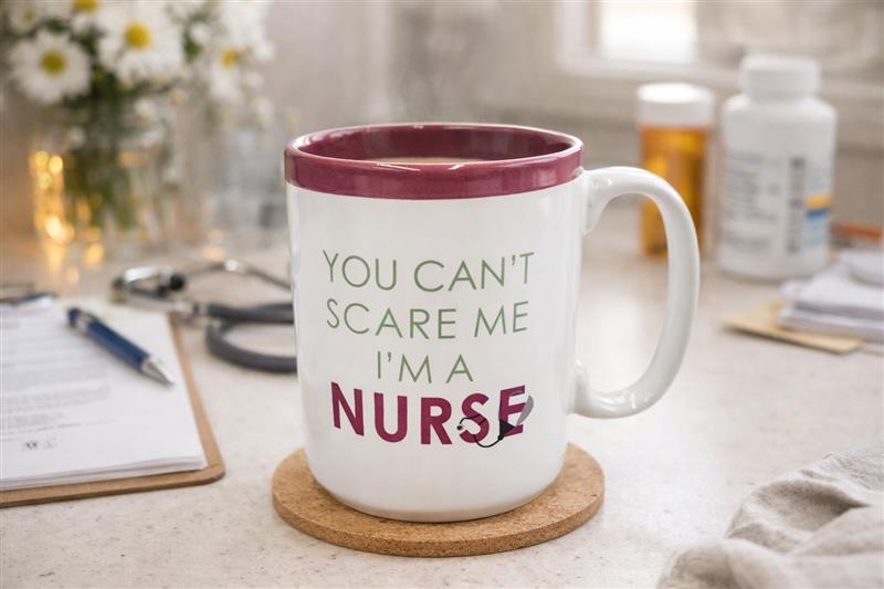 "You Can't Scare Me I'm A Nurse" Mug